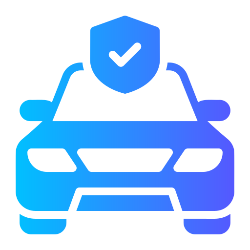 Ilustração de carro protegido por seguro